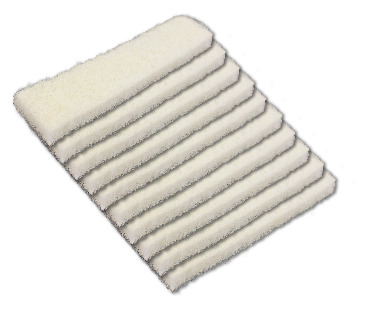 10 pack of white pads for Alpha Scrubber DA Components